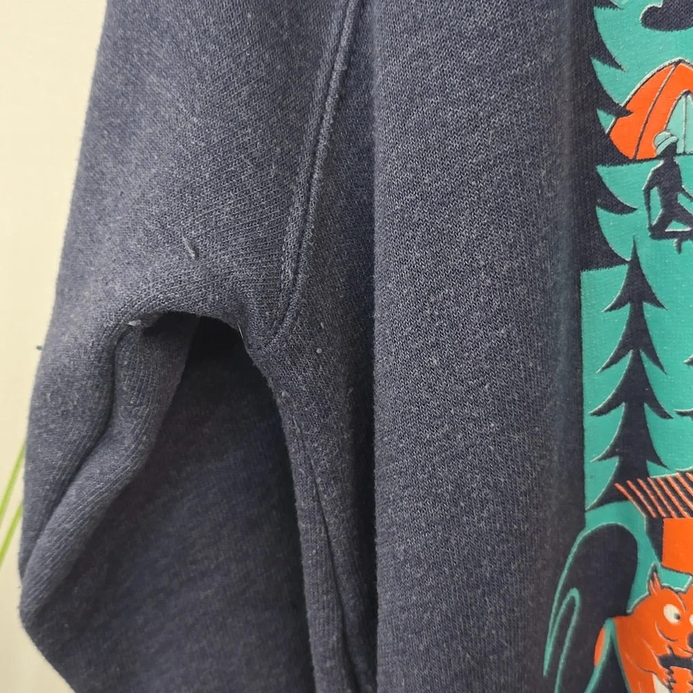 Music Festival Blue Crewneck Sweatshirt Large - Picture 4 of 6